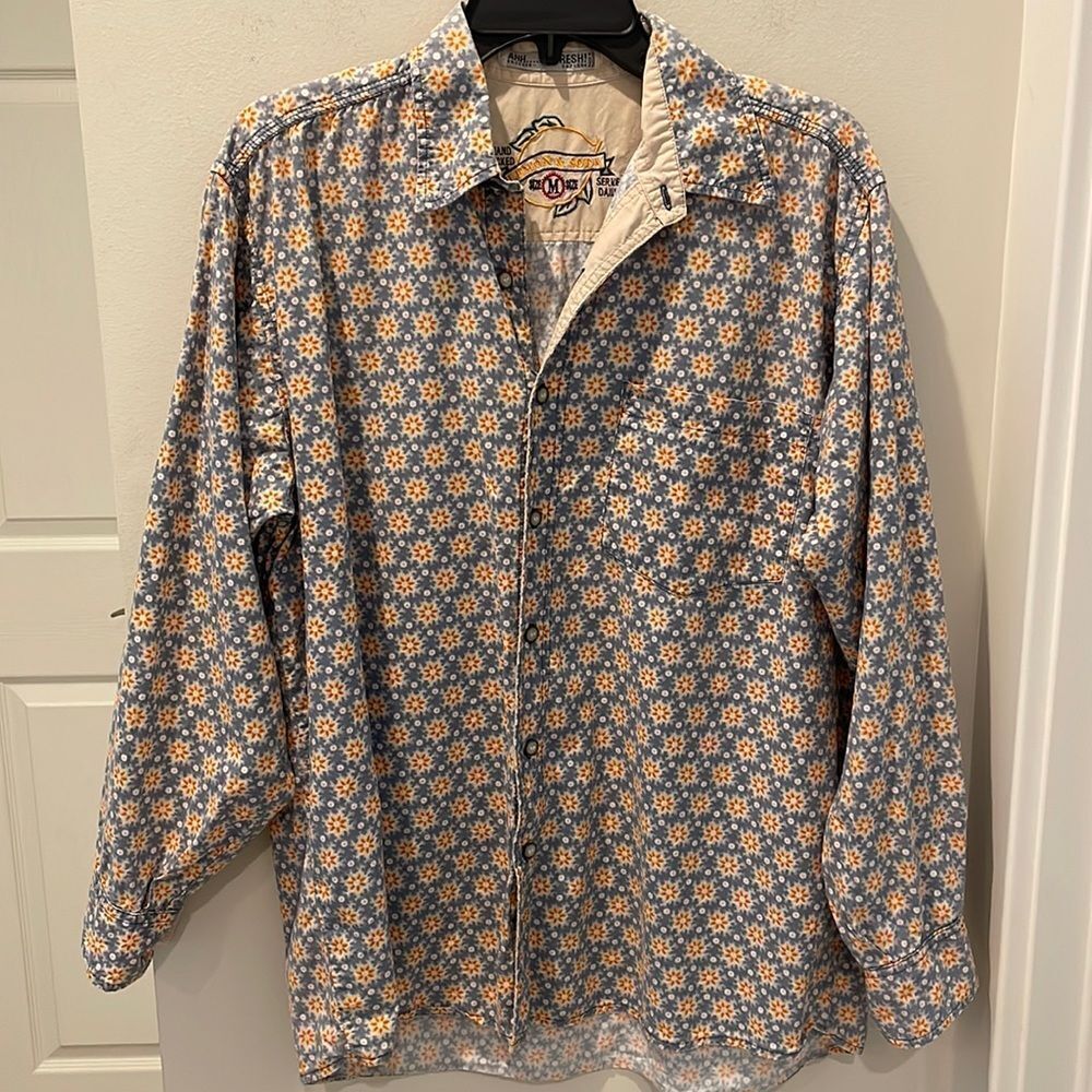 Vintage Floral Button Down Shirt
